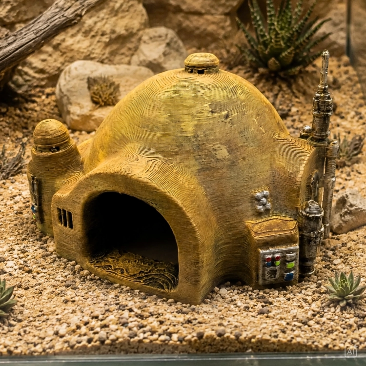 Pustynny Dom Galactic Hideouts – kryjówka do terrarium 140 mm