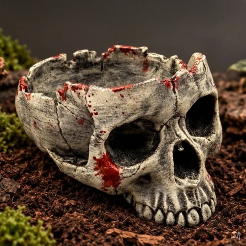 Misa Czaszki 120 mm – mroczna dekoracja do terrarium