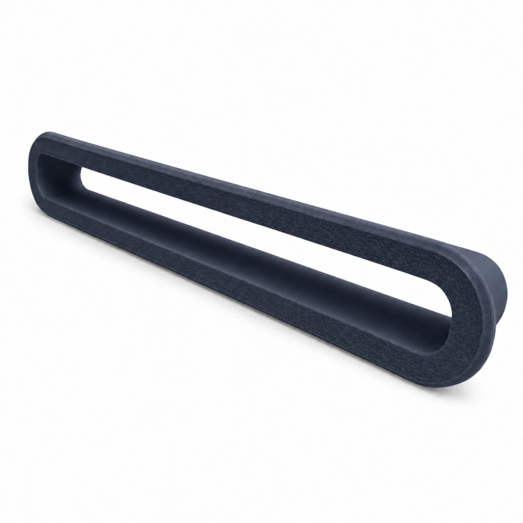 Antracytowa rozeta wentylacyjna 240 × 16 mm – widok szczelin wentylacyjnych
