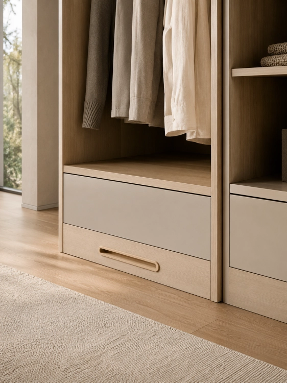 Warianty długości rozety WOOD OAK od 100 do 250 mm