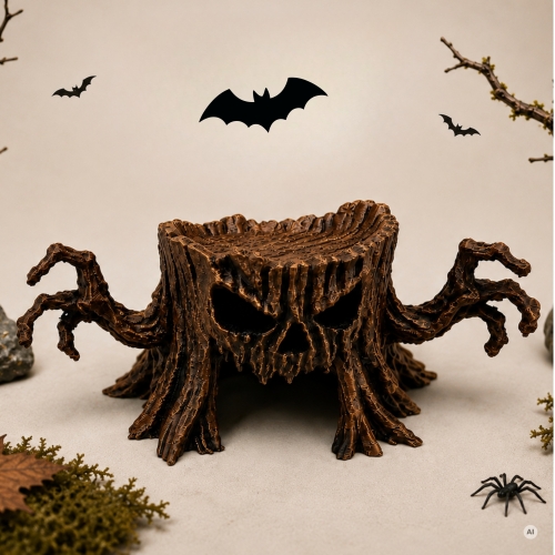 Upiorny Pniak 180 mm w leśnej aranżacji terrarium
