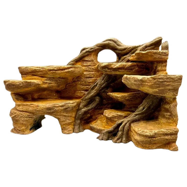 Tarasy Sawanny MEGA w naturalistycznym wystroju terrarium