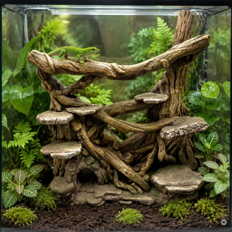 Leśny Podszyt MAX duża korzenna ścianka do terrarium
