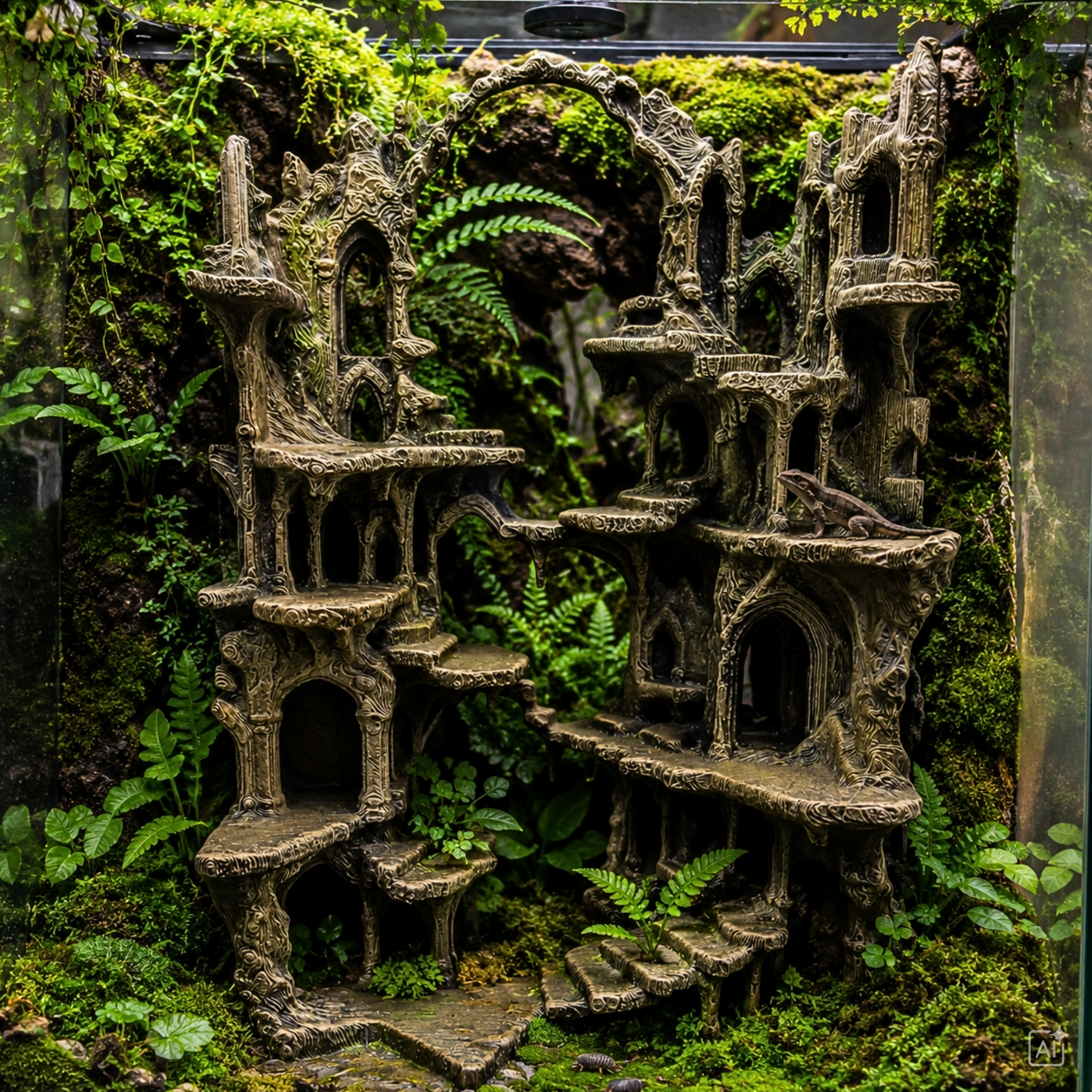Zaginione Ruiny – duża aranżacja do terrarium 290 mm