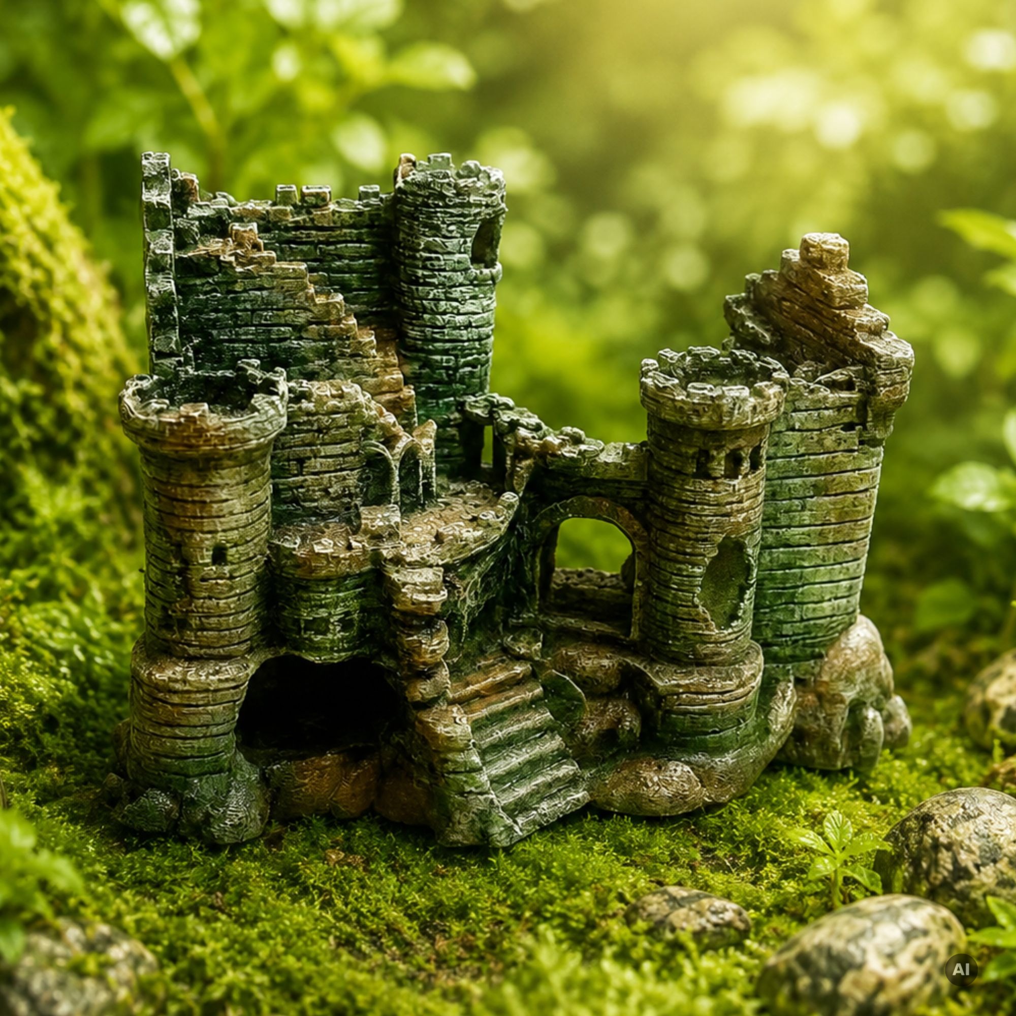 Ruiny Zamku – kryjówka do terrarium w naturalistycznej aranżacji