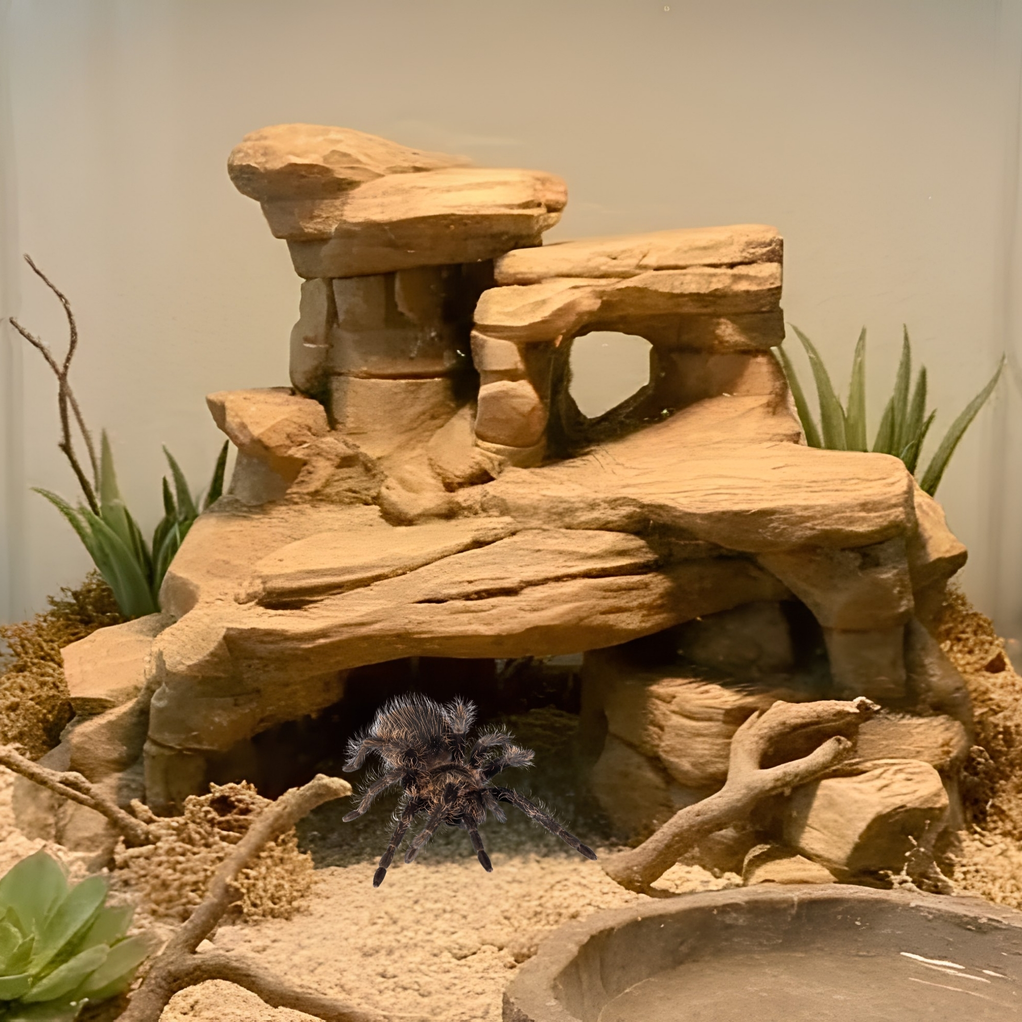 Pustynna Grota skalna dekoracja do terrarium 100 mm