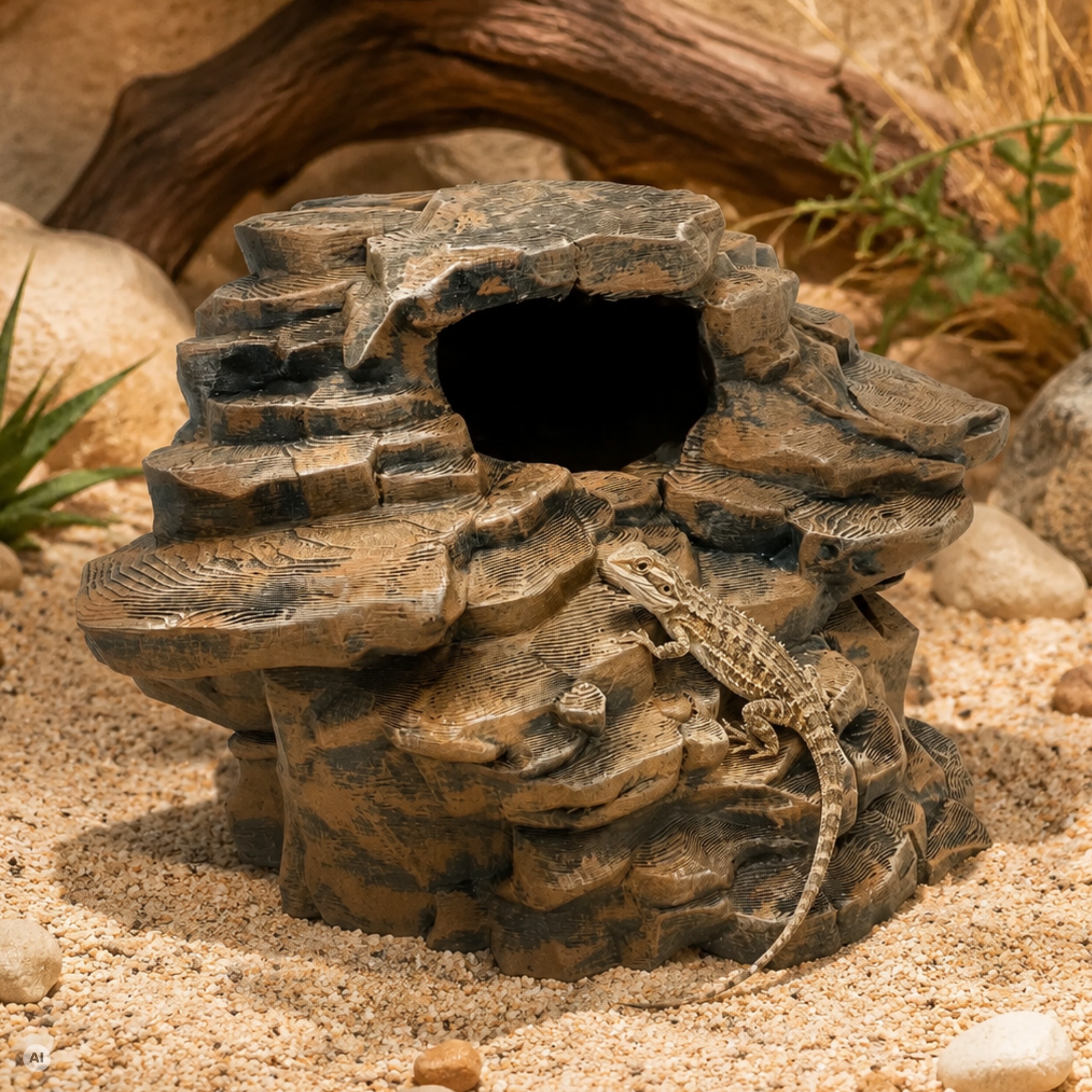 Skalny Taras piętrowa kryjówka do terrarium 180 mm